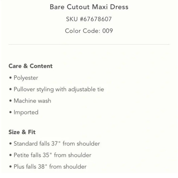 •ANTHROPOLOGIE• bare cutout maxi dress - Picture 9 of 10